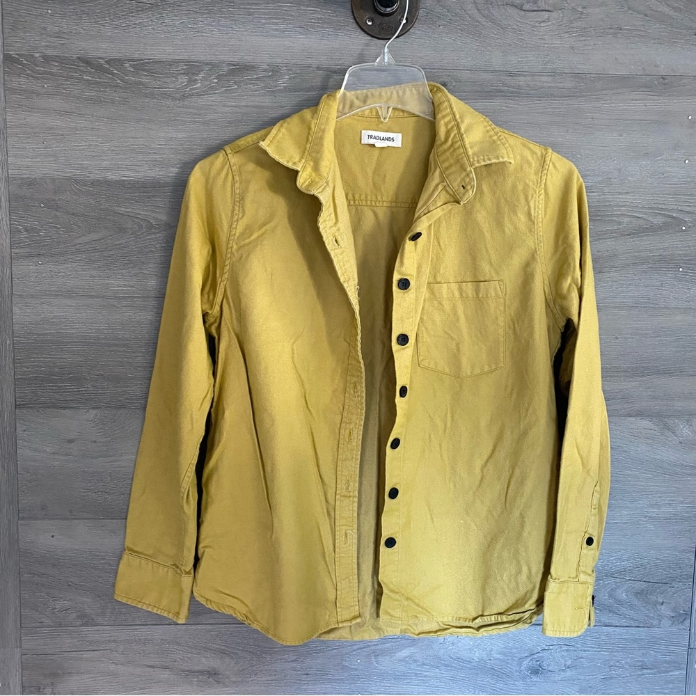 Tradlands Mustard Button Down Shirt